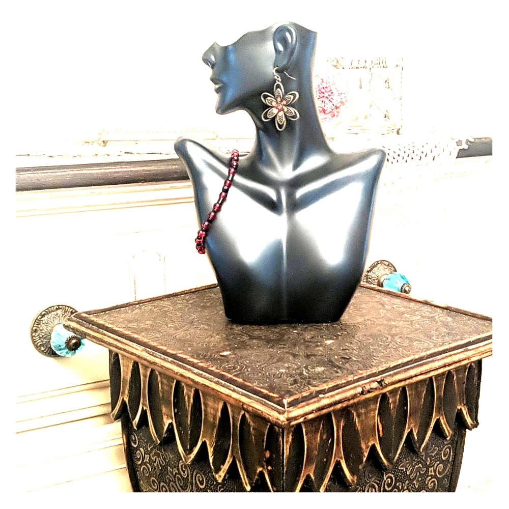 Mixed Metal Stunning Drop Earrings - image 2